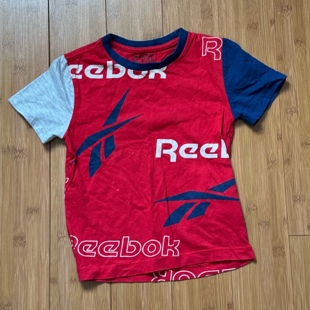 Reebok Kids Red and Blue Graphic T-Shirt